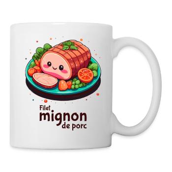 Pork tenderloin - Dark text - Mug - white - Right