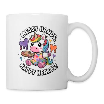 Messy Hands, Happy Hearts! - Mug - white - Right