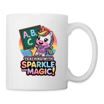 Teaching With Sparkle And Magic! - Mug - white - Right