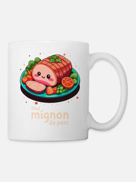 Pork tenderloin - Plain text - Mug - white