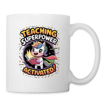Teaching Superpower Activated! - Mug - white - Right