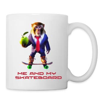 Fun monkey - Tasse - Weiß - Rechts