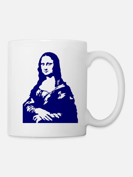 Mona Lisa - Tasse - Weiß