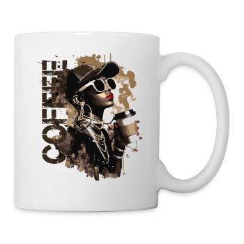 hip hop coffee to go - Mug - white - Right