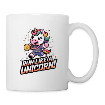 Courez comme une licorne ! - Mug blanc - blanc - Droite