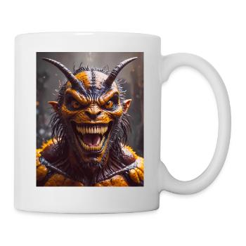 mutant monster half men half insect African bee - Mug - white - Right