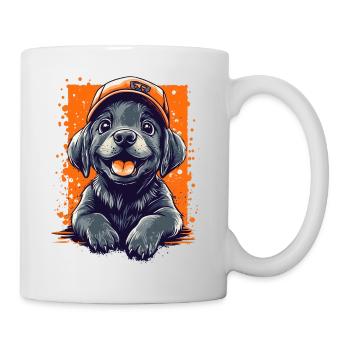 Labrador Welpe lustiger Hund Hunde - Tasse - Weiß - Rechts