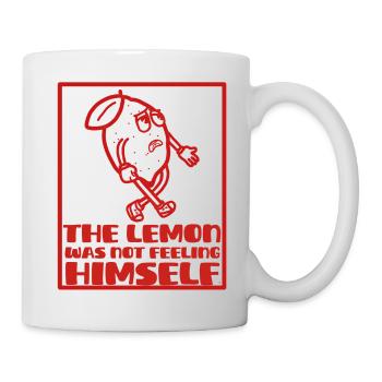 Fühlen Sie sich wie eine Cartoon-Zitrone - Tasse - Weiß - Rechts