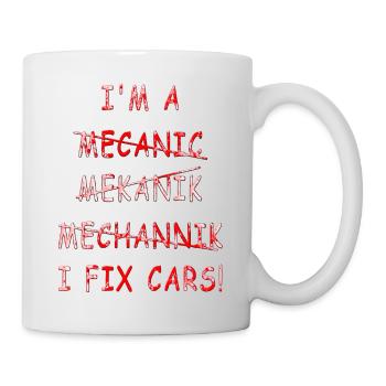 Motorcycle Motorcycle Rebel Legend Mechanic Fix Car Auto - Mug - white - Right