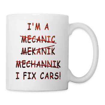 Motorcycle Motorcycle Rebel Legend Mechanic Fix Car Auto - Mug - white - Right