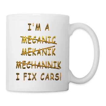 Motorcycle Motorcycle Rebel Legend Mechanic Fix Car Auto - Mug - white - Right