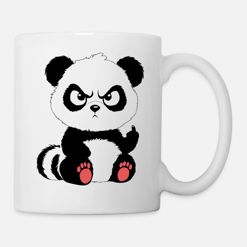Böser Panda - Tasse - Weiß