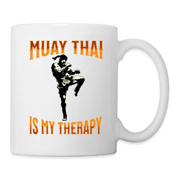 Muay Thai Boxing Muay Thai - Tasse - Weiß - Rechts