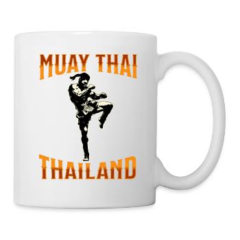 Muay Thai Boxing Muay Thai - Tasse - Weiß - Rechts
