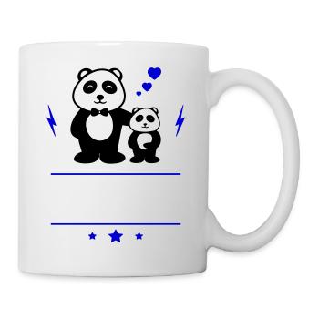 Design panda personnalisable - Mug blanc - blanc - Droite