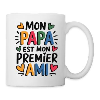 mon papa - Mug blanc - blanc - Droite