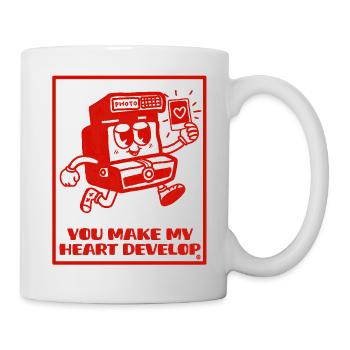 You Make My Heart Grow - Love Design - Mug - white - Right