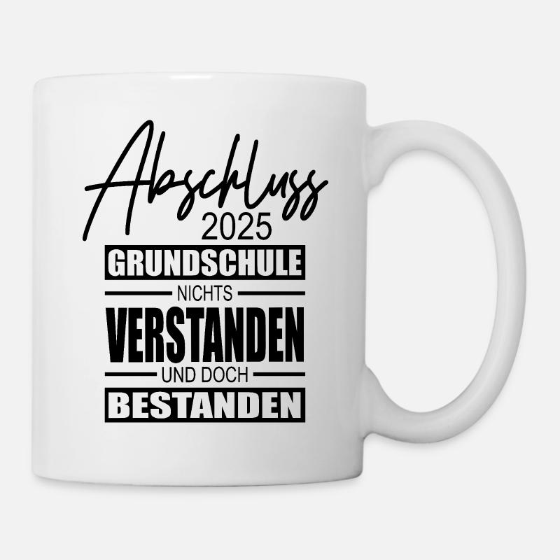 Abschluss Grundschule 2025 - Tasse - Weiß
