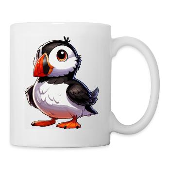 Papageitaucher - Tasse - Weiß - Rechts