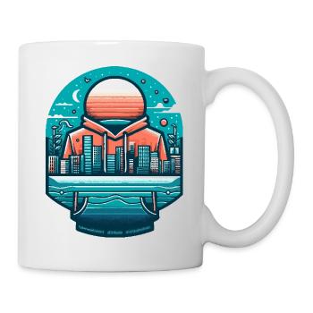 City in the hood - Mug - white - Right