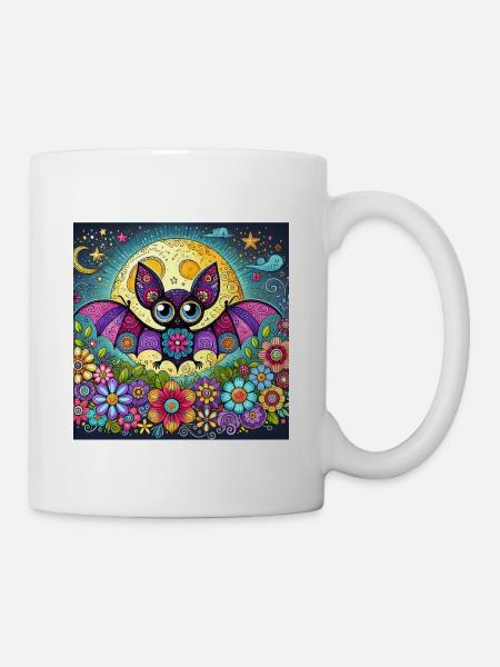 Fledermaus - Tasse - Weiß