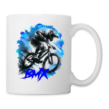 BMX Bike - Tasse - Weiß - Rechts