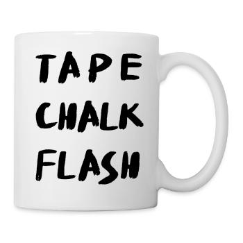 Klebeband Chalk Flash - Boulder Design - Tasse - Weiß - Rechts