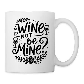 Le vin n’est pas à moi - Mug blanc - blanc - Droite
