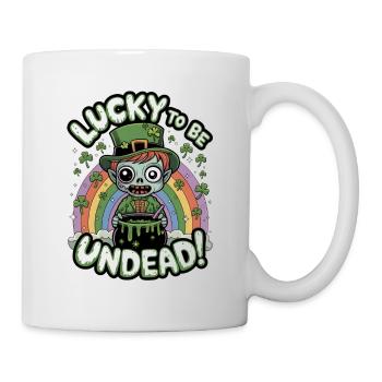 Lucky To Be Undead! - Mug - white - Right
