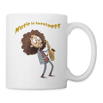 Funny cartoon - Tasse - Weiß - Rechts