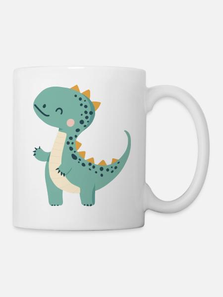 Knuddel Dino - Tasse - Weiß