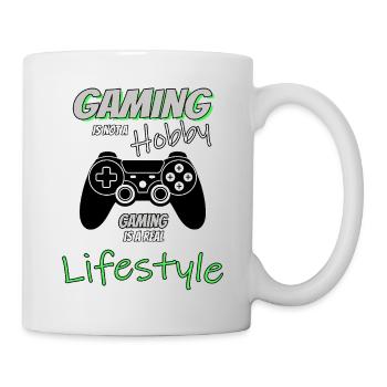 Gaming is a Livestyle - Funny Mix - Mug - white - Right