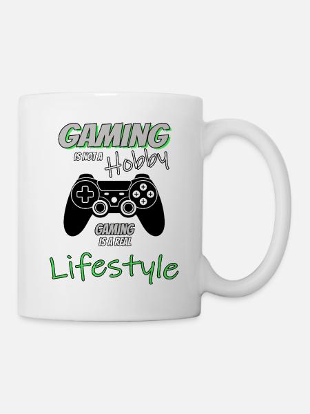 Gaming is a Livestyle - Funny Mix - Mug - white