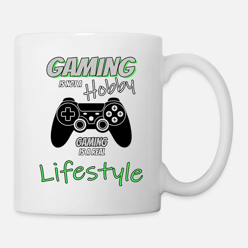 Le jeu est un style de jeu - Funny Mix - Mug blanc - blanc