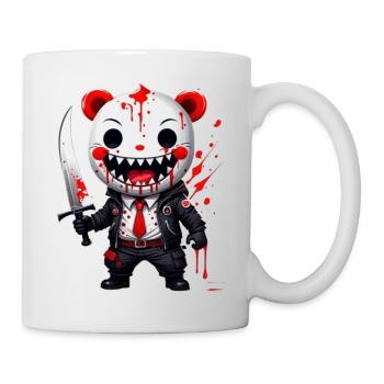Verstecken mit Teddy - Tasse - Weiß - Rechts