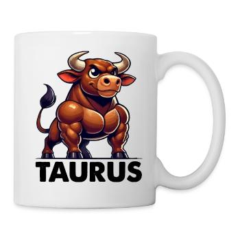 stier comic - Tasse - Weiß - Rechts
