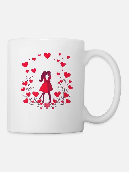 Design de la Saint-Valentin - Mug blanc - blanc