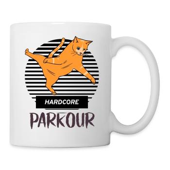 Hardcore Parkour - Tasse - Weiß - Rechts