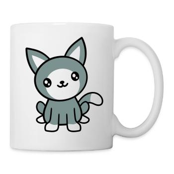 Cat Pet Cute Cute Kitten Friendly - Mug - white - Right