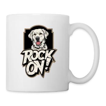 Chien Labrador Retriever - Rock on - Mug blanc - blanc - Droite