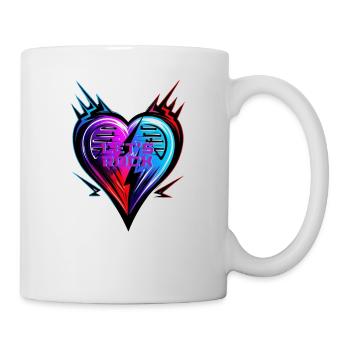 Coeur LETs ROCK - Saint-Valentin - Mug blanc - blanc - Droite