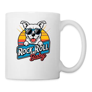 Rock and Roll Baby Hund - Tasse - Weiß - Rechts