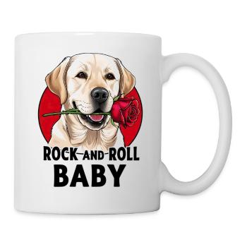 Rock And Roll Baby Hund - Tasse - Weiß - Rechts