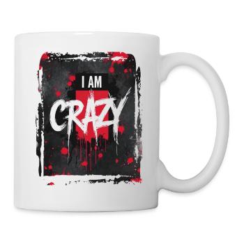 Ich bin VERRÜCKTER Grunge-Stil - Tasse - Weiß - Rechts