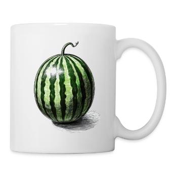 Pastèque - Mug blanc - blanc - Droite