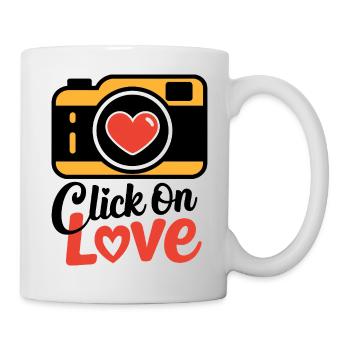 Cliquez sur Aimer - Mug blanc - blanc - Droite