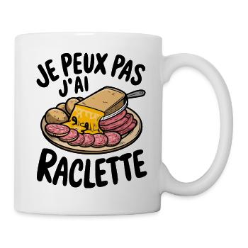 J'peux pas j'ai raclette - Mug blanc - blanc - Droite