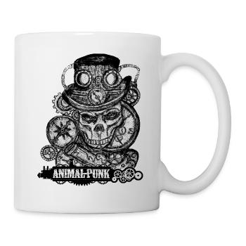 Mr. Skull SteamPunk AnimalPunk - Mug - white - Right