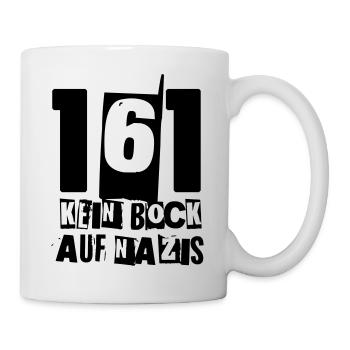 161 KEIN BOCK AUF NAZlS - Tasse - Weiß - Rechts