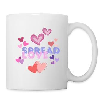Spread Love - Tasse - Weiß - Rechts